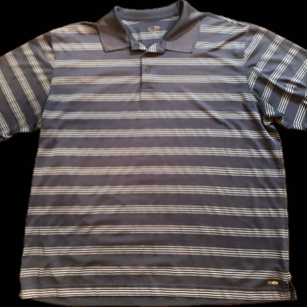 Champion Men's XL Performance Striped Short Sleeve Golf Polo Shirt
